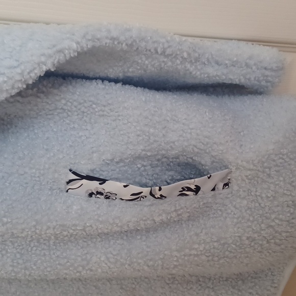 Vera Bradley Perennials Misty Surf Teddy Fleece Pullover ** SZ L - Picture 4 of 9